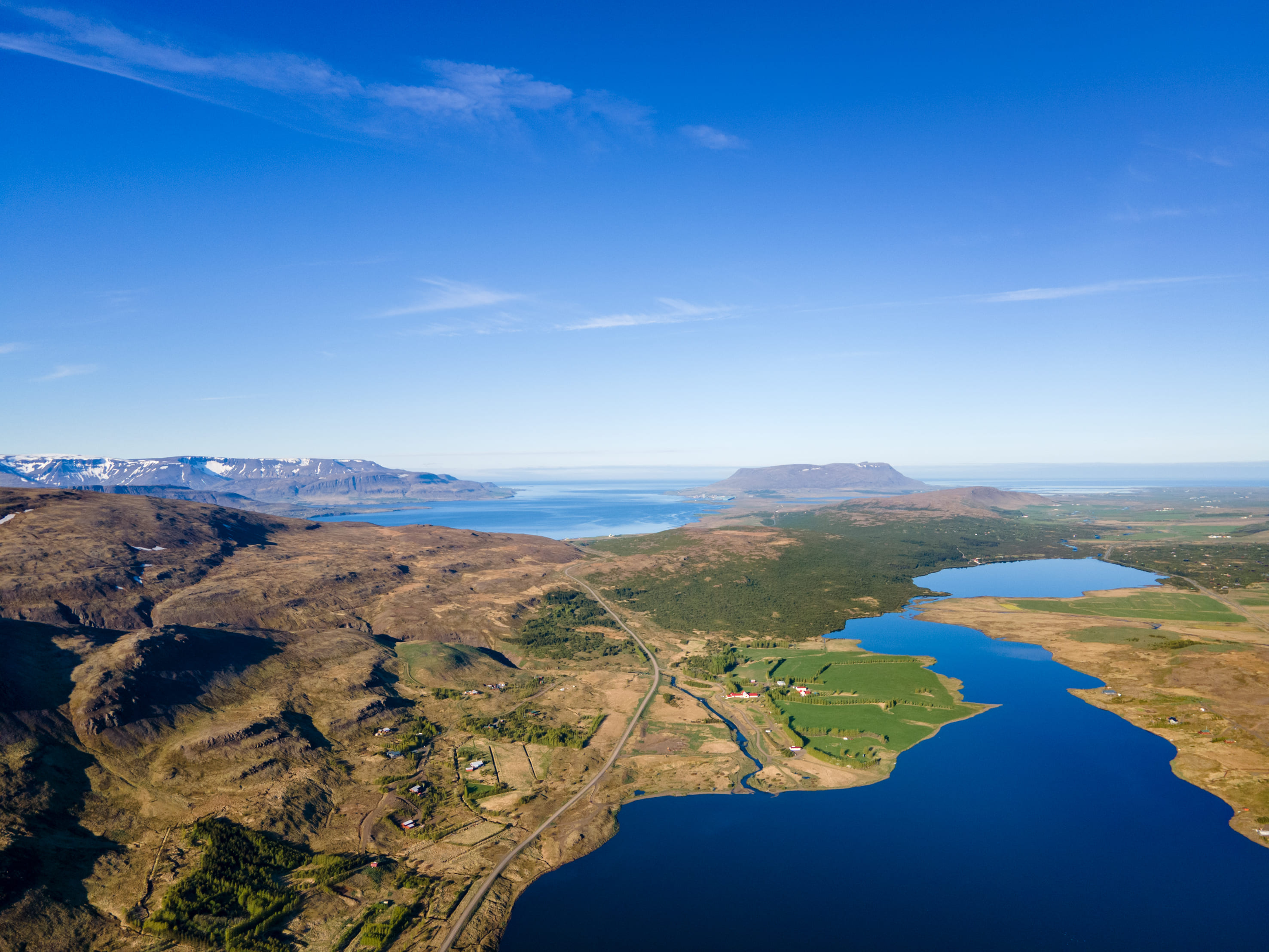 Loftmynd úr Hvalfjarðarsveit